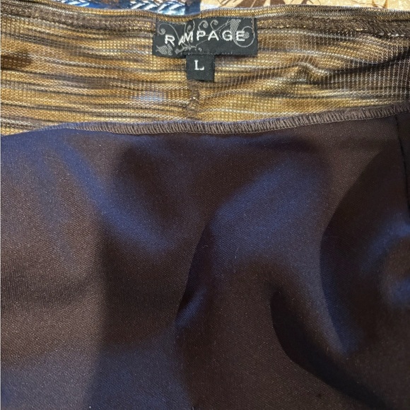 90s/y2k Rampage strapless brown, tan, and gold top women’s size L NWT - Picture 4 of 7
